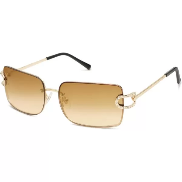 SOJOS Trendy Sunglasses for Women and MenGoldYellow Brown Grading