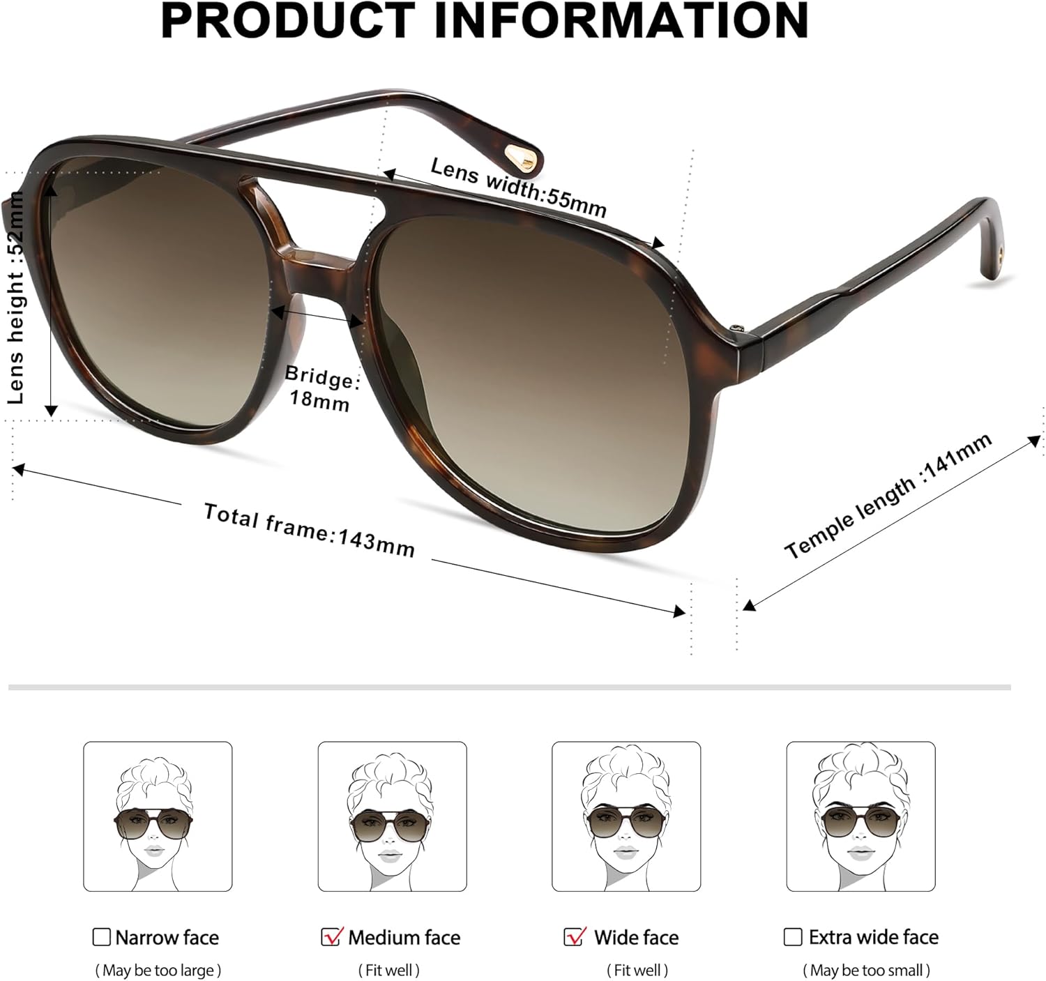 SOJOS Retro Polarized Aviator Sunglasses for Women Men Classic 70s Vintage Trendy Square Aviators SJ2174Brown Dark TortoiseBrown