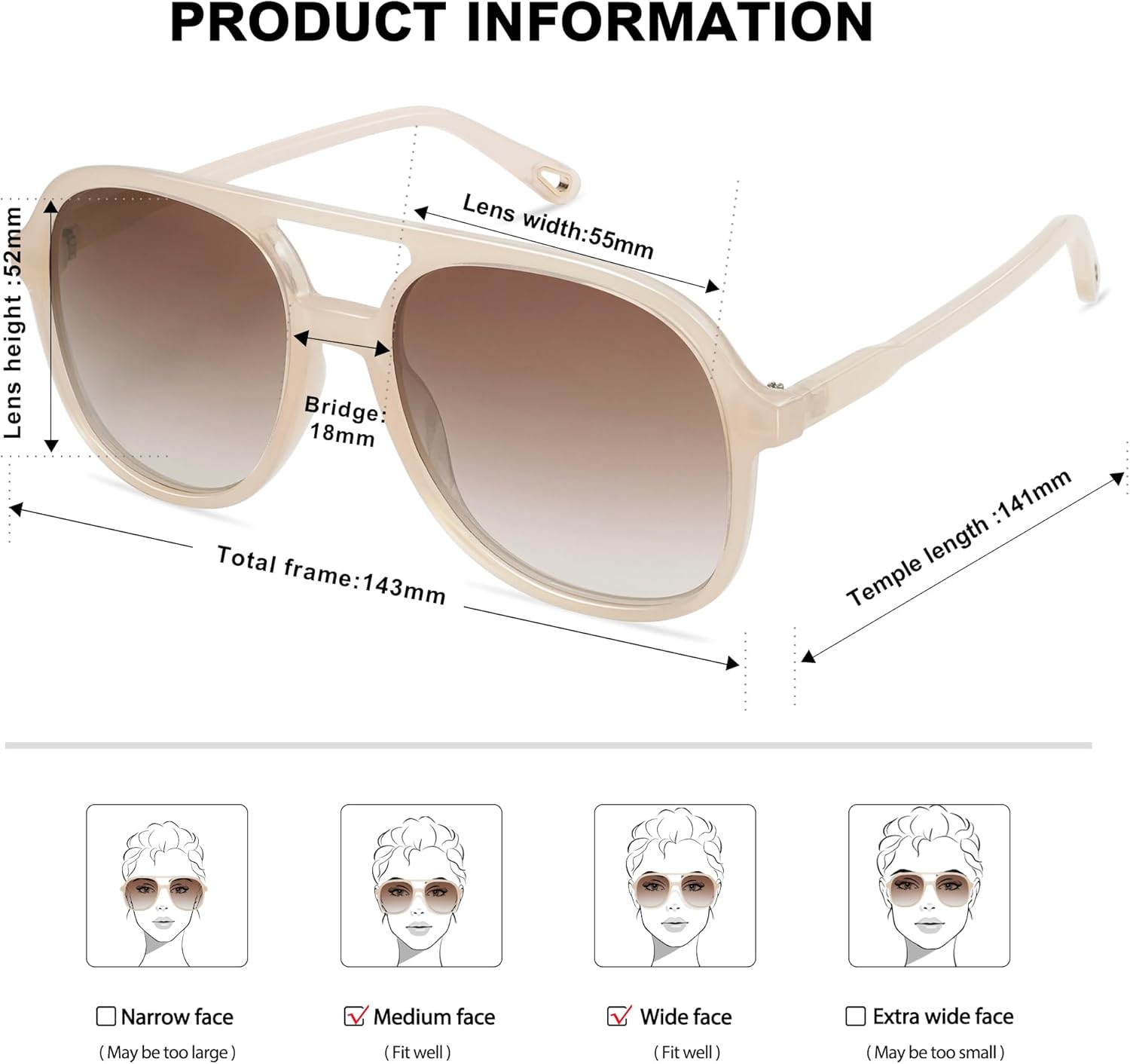 SOJOS Retro Polarized Aviator Sunglasses for Women Men Classic 70s Vintage Trendy Square Aviators SJ2174PinkLight Brown