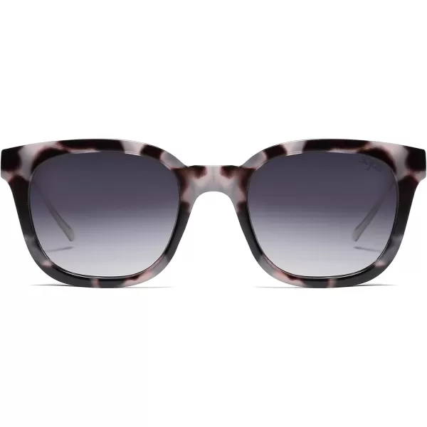 SOJOS Classic Square Polarized Sunglasses Womens Mens Retro Trendy Uv400 Sunnies Sj2050 Blue MiddleBlack TortoiseGrey