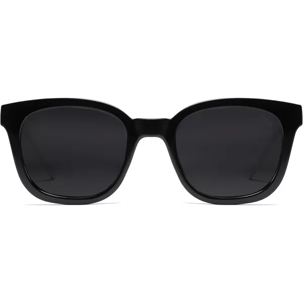 SOJOS Classic Square Polarized Sunglasses Womens Mens Retro Trendy Uv400 Sunnies Sj2050 Blue MiddleBlackGrey