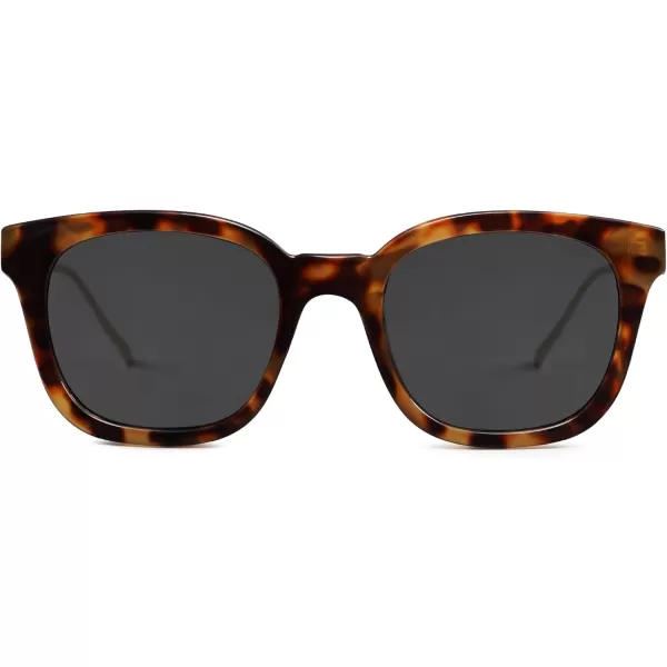 SOJOS Classic Square Polarized Sunglasses Womens Mens Retro Trendy Uv400 Sunnies Sj2050 Blue MiddleDark Brown TortoiseGrey