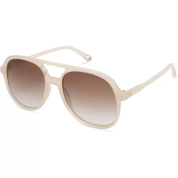 SOJOS Retro Polarized Aviator Sunglasses for Women Men Classic 70s Vintage Trendy Square Aviators SJ2174PinkLight Brown