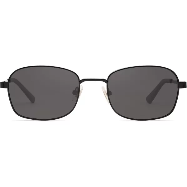 SOJOS Retro Polarized Oval Sunglasses for Women Men Trendy Classic Shades UV400 Protection SJ1177BlackGrey