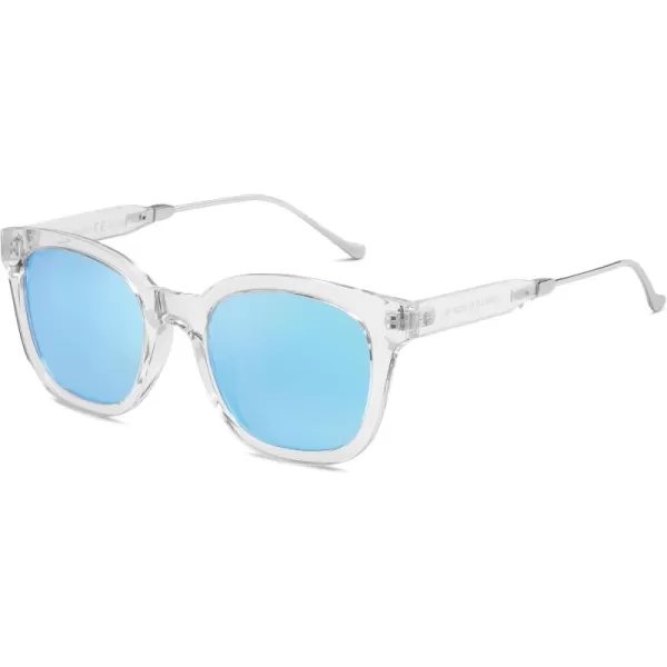Clear/Blue Mirrored