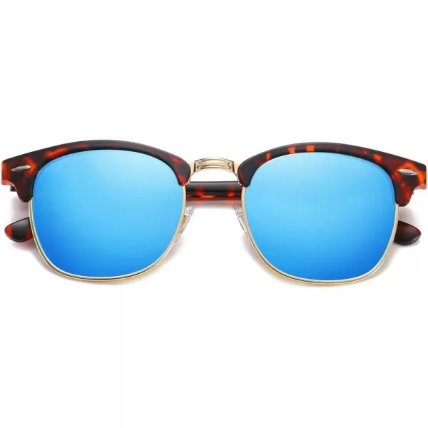C08 Tortoise Frame/Blue Mirrored Lens