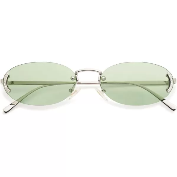 Silver/Green