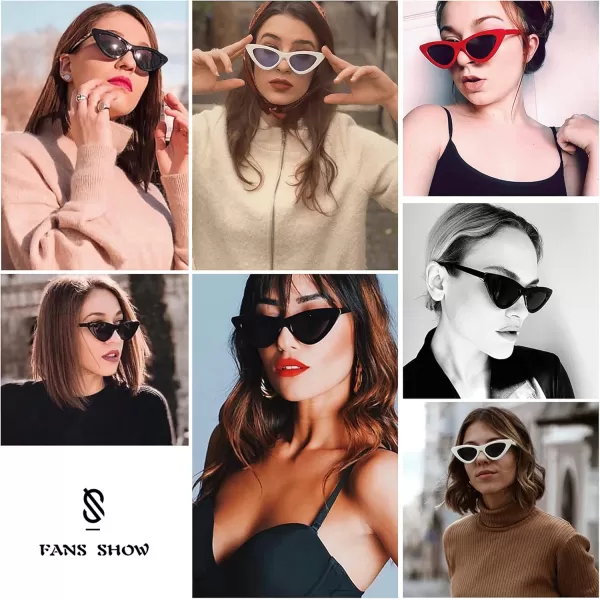 SOJOS Retro Vintage Narrow Cat Eye Sunglasses for Women Clout Goggles Plastic Frame SJ2044TortoiseGradient Brown