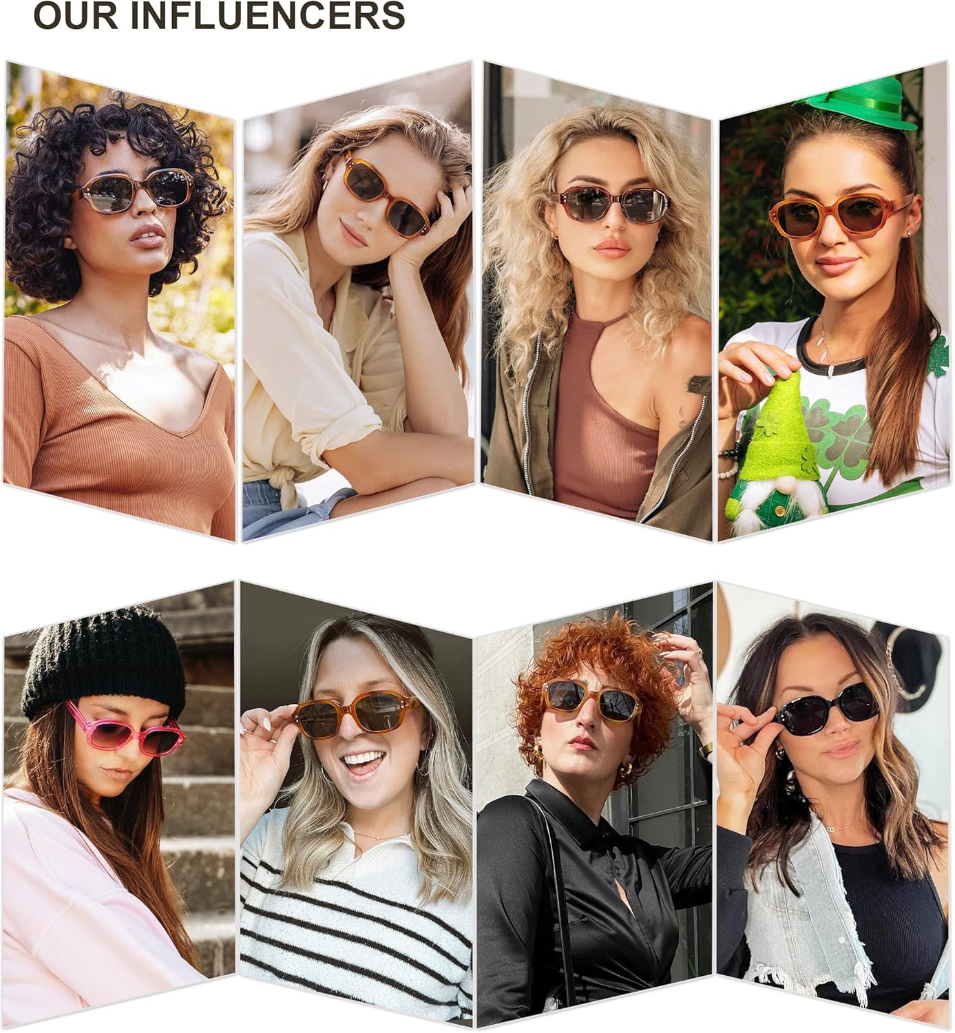 imageSOJOS Rectangle Sunglasses for Women Vintage Trendy Outdoor Travel Sun Glasses Square Frame SJ2218Black Tortoise