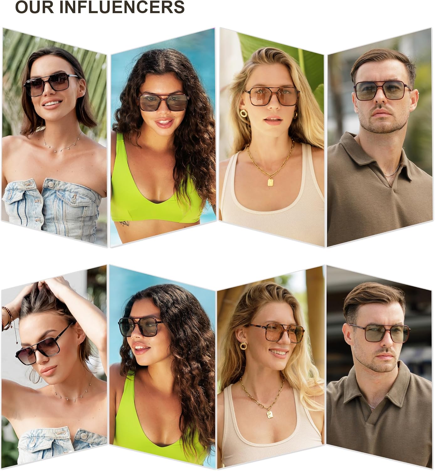 imageSOJOS Trendy Vintage Aviator Square Sunglasses For Womens Mens Retro 70s UV400 Women Sun Glasses SJ2327TortoiseBrown
