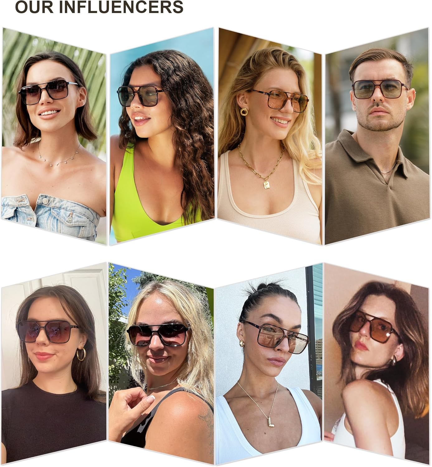 imageSOJOS Trendy Vintage Aviator Square Sunglasses For Womens Mens Retro 70s UV400 Women Sun Glasses SJ2327TortoiseGrey Grading