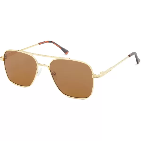 imageSOJOS Aviator Sunglasses for Men Womens Trendy Designer Shades SJ1232GoldGold
