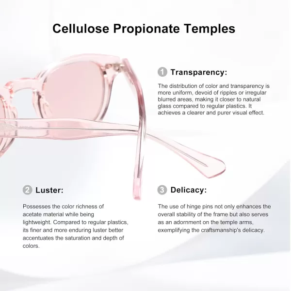 imageSOJOS Retro Small Round Sunglasses for Men Women Trendy Circle Style UV400 Lenses Unisex Sun Glasses SJ2251Crystal PinkLight Pink