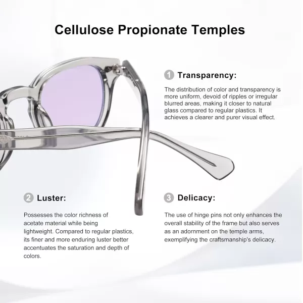 imageSOJOS Retro Small Round Sunglasses for Men Women Trendy Circle Style UV400 Lenses Unisex Sun Glasses SJ2251GreyLight Purple