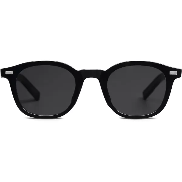 imageSOJOS Retro Square Sunglasses for Women Men Vintage Shades UV Protection Sunnies SJ2316Black