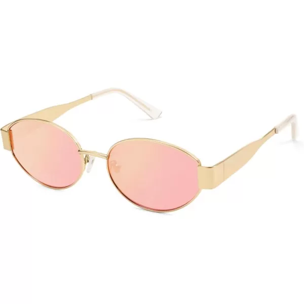 Shiny Gold/Mirrored Pink