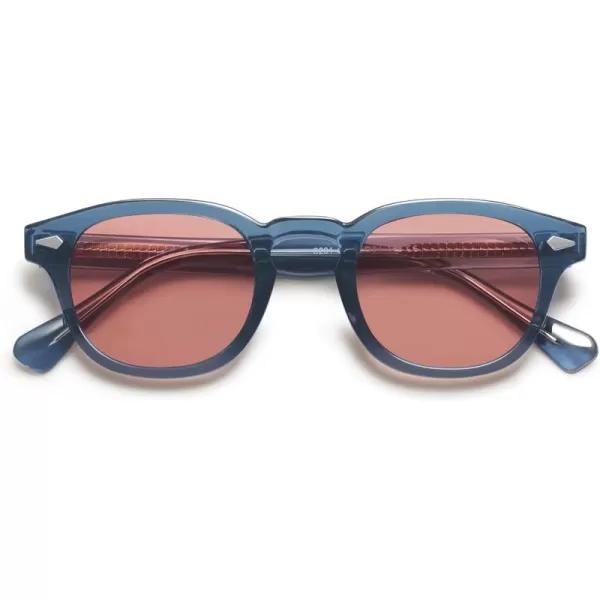 Navy Blue/Light Red