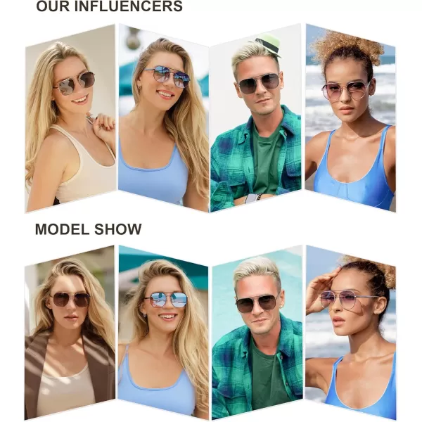imageSOJOS Classic Square Aviator Sunglasses for Women Men Retro Hexagon UV400 Protection Shades SJ1222BlackGrey
