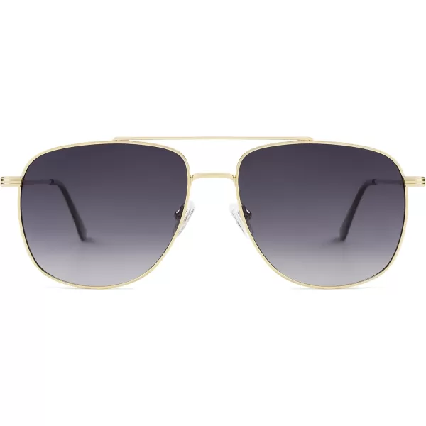imageSOJOS Polarized Aviator Sunglasses Womens Men Oversized Trendy Designer Shades SJ1218Gradient Grey