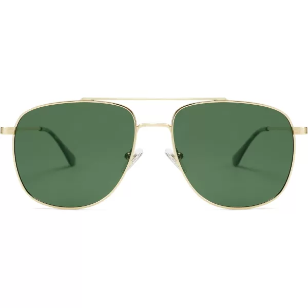 imageSOJOS Polarized Aviator Sunglasses Womens Men Oversized Trendy Designer Shades SJ1218Green