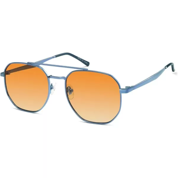Light Blue/Gradient Orange