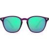 imageSOJOS Retro Kids Square Polarized Sunglasses for Girls Boys Age 310 UV400 Protection De Sol Gafas SK5616PurpleMirrored Green Lens