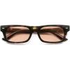 imageSOJOS Trendy Polarized Rectangle Sunglasses Womens Men Retro Vintage Sun Glasses SJ2379Tortorise Frame Orange Lens