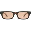 imageSOJOS Trendy Polarized Rectangle Sunglasses Womens Men Retro Vintage Sun Glasses SJ2379Tortorise Frame Orange Lens