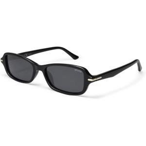 imageSOJOS Retro Polarized Narrow Rectangle Sunglasses Womens Mens Vintage Skinny 80s 90s Small Shades SJ2376Black