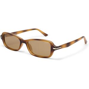imageSOJOS Retro Polarized Narrow Rectangle Sunglasses Womens Mens Vintage Skinny 80s 90s Small Shades SJ2376Demi