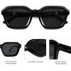imageSOJOS Retro Polarized Square Sunglasses Womens Mens Vintage 70s 80s 90s Hexagon Shades SJ2377Black