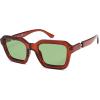 imageSOJOS Retro Polarized Square Sunglasses Womens Mens Vintage 70s 80s 90s Hexagon Shades SJ2377Brown