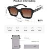 imageSOJOS Retro Polarized Square Sunglasses Womens Mens Vintage 70s 80s 90s Hexagon Shades SJ2377Burgundy