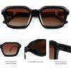 imageSOJOS Retro Polarized Square Sunglasses Womens Mens Vintage 70s 80s 90s Hexagon Shades SJ2377Burgundy