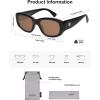 imageSOJOS Retro Square Polarized Sunglasses Womens Mens Vintage Thick Chunky Frame 80s 90s Large Shades SJ2374Brown