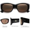 imageSOJOS Retro Square Polarized Sunglasses Womens Mens Vintage Thick Chunky Frame 80s 90s Large Shades SJ2374Brown