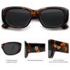 imageSOJOS Retro Square Polarized Sunglasses Womens Mens Vintage Thick Chunky Frame 80s 90s Large Shades SJ2374Demi