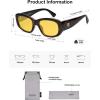 imageSOJOS Retro Square Polarized Sunglasses Womens Mens Vintage Thick Chunky Frame 80s 90s Large Shades SJ2374Yellow