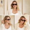 imageSOJOS Retro Square Polarized Sunglasses Womens Mens Vintage Thick Chunky Frame 80s 90s Large Shades SJ2374Yellow