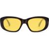 imageSOJOS Retro Square Polarized Sunglasses Womens Mens Vintage Thick Chunky Frame 80s 90s Large Shades SJ2374Yellow