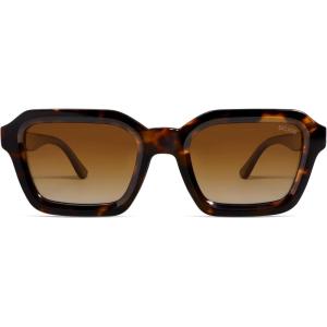 imageSOJOS Retro Polarized Square Sunglasses Womens Mens Vintage 70s 80s 90s Hexagon Shades SJ2377Demi
