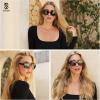 imageSOJOS Big Retro Oval Round Polarized Sunglasses Womens Mens Vintage Trendy Oversized Sunnies SJ2362Brown TortoiseBrown