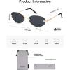 imageSOJOS Retro Small Oval Sunglasses Womens Trendy Rimless Sun Glasses Vintage Narrow Shades SJ1242Gold  Grey Lens