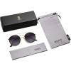 imageSOJOS Retro Vintage Round Polarized Sunglasses for Women Men Small Double Bridge Circle Sunnies SJ1104GoldGrey