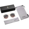 imageSOJOS Retro Vintage Round Polarized Sunglasses for Women Men Small Double Bridge Circle Sunnies SJ1104GreyGrey