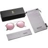imageSOJOS Retro Vintage Round Polarized Sunglasses for Women Men Small Double Bridge Circle Sunnies SJ1104Rose GoldPink
