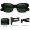 imageSOJOS Classic Square Polarized Sunglasses for Women Men Trendy Unisex Design SJ2372BlackGreen