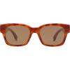 imageSOJOS Classic Square Polarized Sunglasses for Women Men Trendy Unisex Design SJ2372BrownBrown