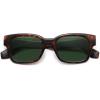 imageSOJOS Classic Square Polarized Sunglasses for Women Men Trendy Unisex Design SJ2372BrownGreen