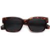 imageSOJOS Classic Square Polarized Sunglasses for Women Men Trendy Unisex Design SJ2372BrownGrey
